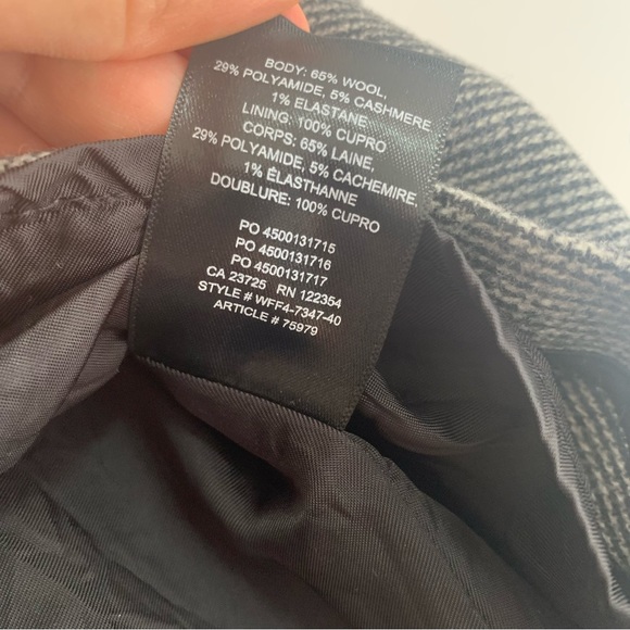 ARITZIA Wilfred Wool Blend New Classic Mini Skirt Grey Size 2 - Picture 4 of 6